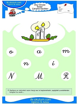 Çocuklar İçin M Sesi Çalışma Sayfaları 